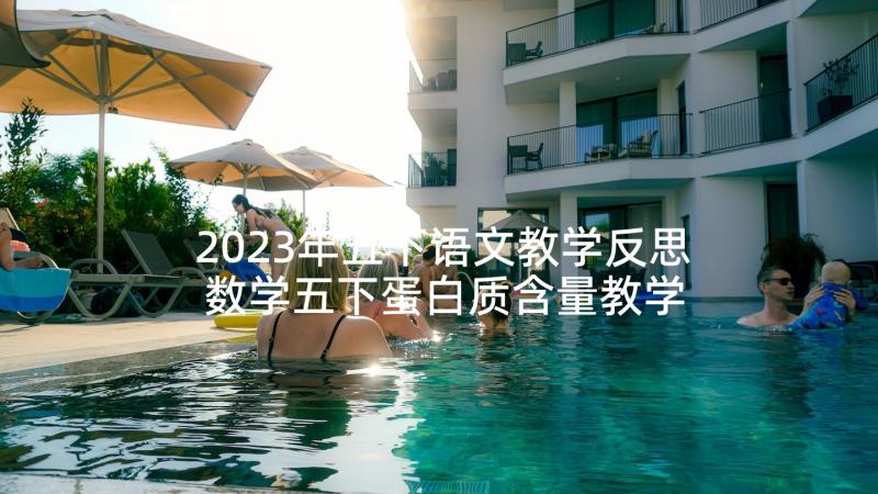 2023年五下语文教学反思 数学五下蛋白质含量教学反思(大全5篇)