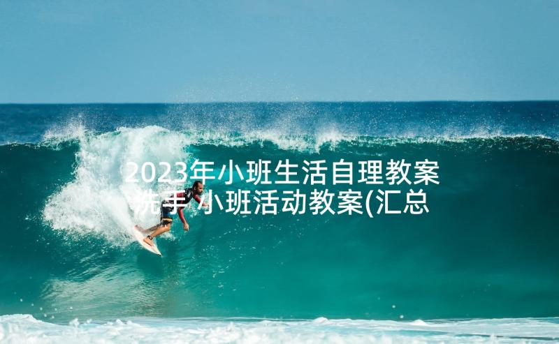 2023年小班生活自理教案洗手 小班活动教案(汇总7篇)