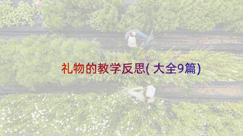 礼物的教学反思(大全9篇)