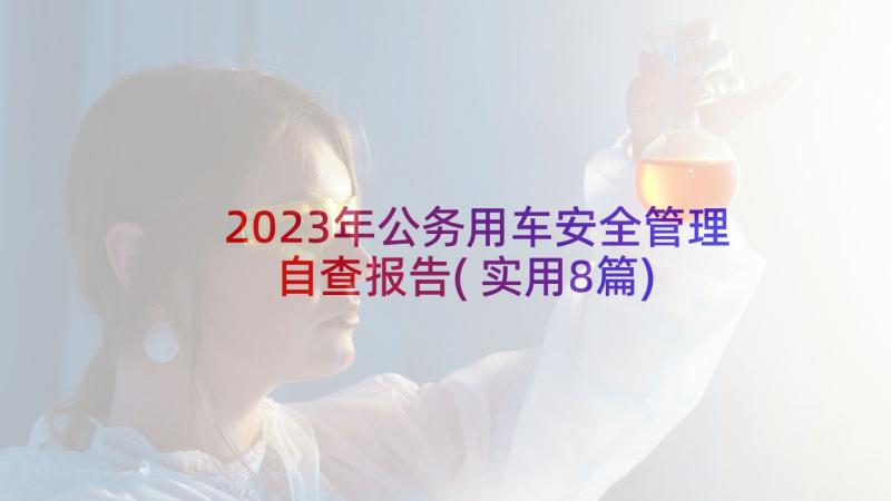 2023年公务用车安全管理自查报告(实用8篇)