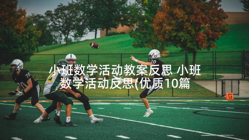 小班数学活动教案反思 小班数学活动反思(优质10篇)