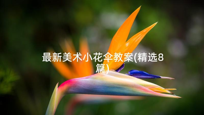 最新美术小花伞教案(精选8篇)