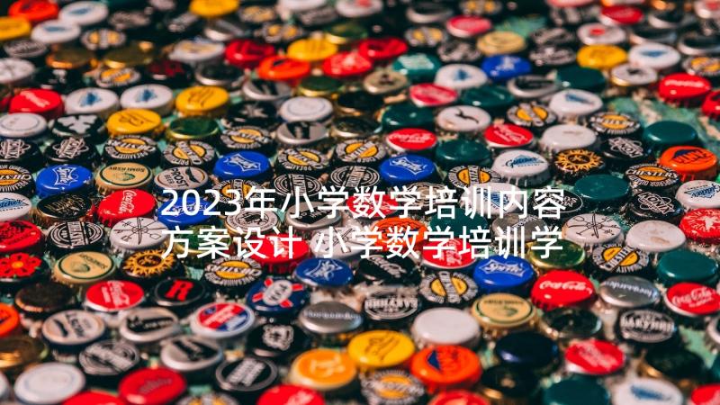 2023年小学数学培训内容方案设计 小学数学培训学习总结(大全10篇)