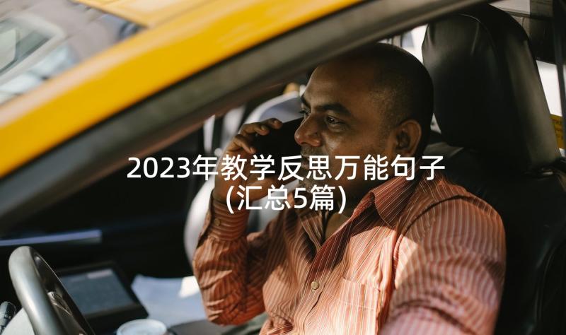 2023年教学反思万能句子(汇总5篇)