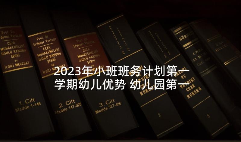 2023年小班班务计划第一学期幼儿优势 幼儿园第一学期小班班务计划(模板5篇)