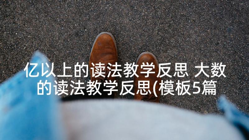 亿以上的读法教学反思 大数的读法教学反思(模板5篇)