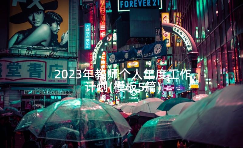 2023年教师个人年度工作计划(模板5篇)