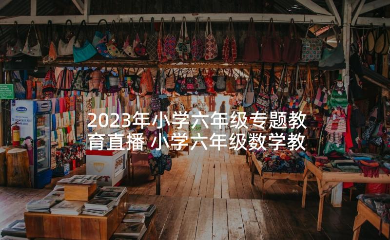 2023年小学六年级专题教育直播 小学六年级数学教学计划(通用9篇)