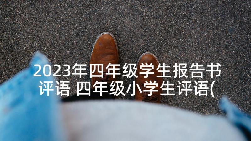 2023年四年级学生报告书评语 四年级小学生评语(模板7篇)