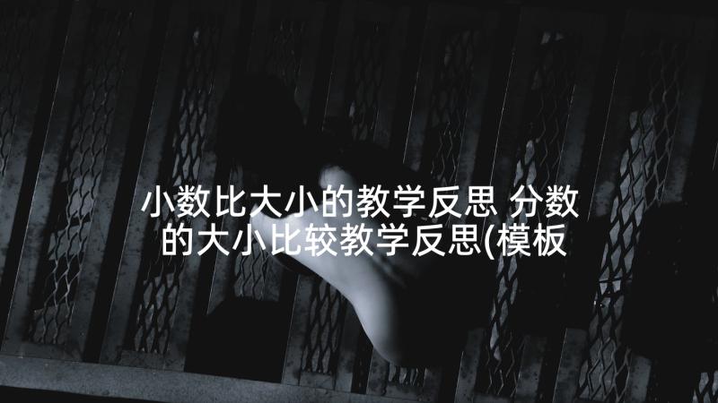 小数比大小的教学反思 分数的大小比较教学反思(模板5篇)