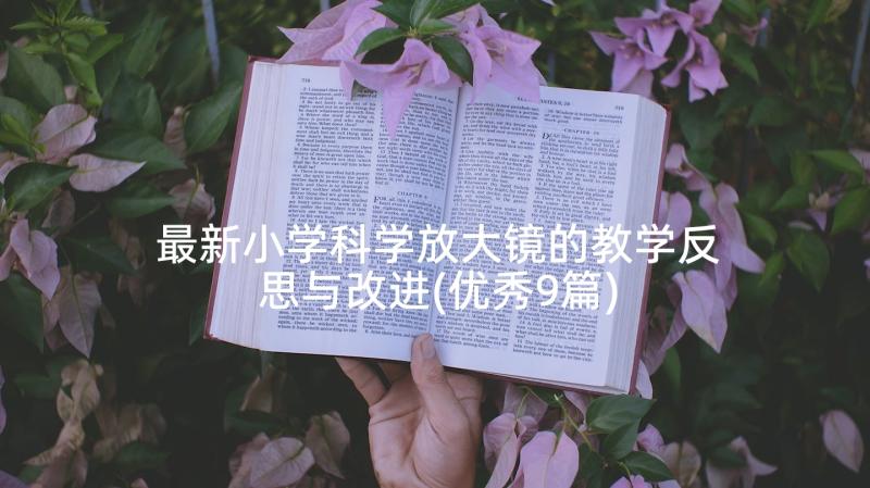 最新小学科学放大镜的教学反思与改进(优秀9篇)