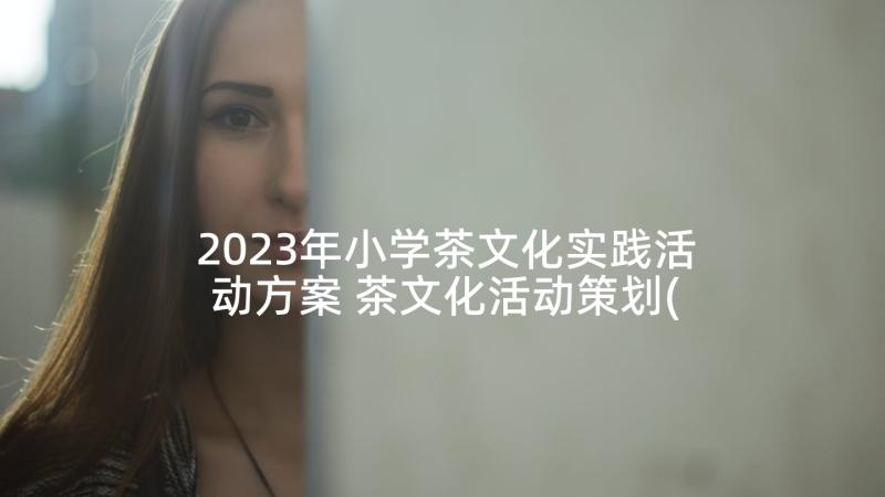 2023年小学茶文化实践活动方案 茶文化活动策划(实用6篇)