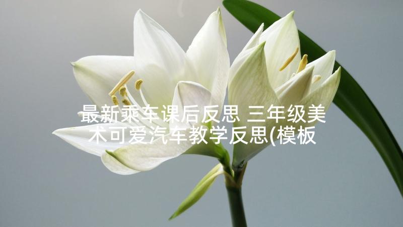 最新乘车课后反思 三年级美术可爱汽车教学反思(模板5篇)