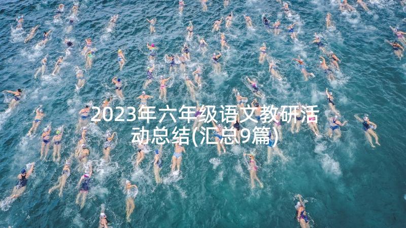 2023年六年级语文教研活动总结(汇总9篇)