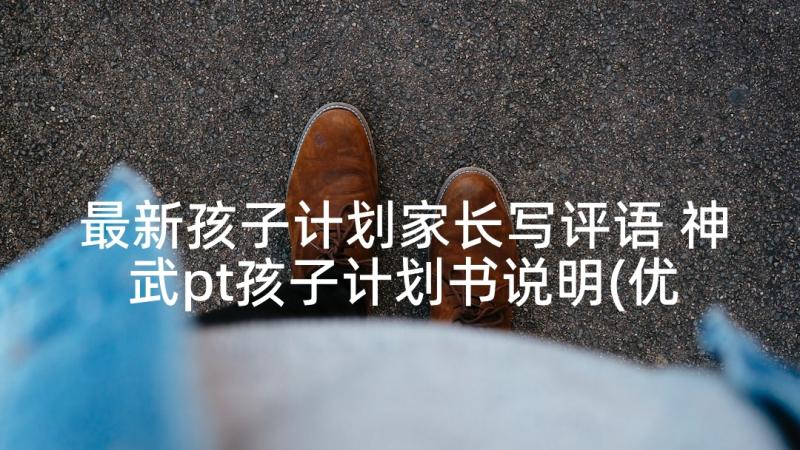 最新孩子计划家长写评语 神武pt孩子计划书说明(优质7篇)