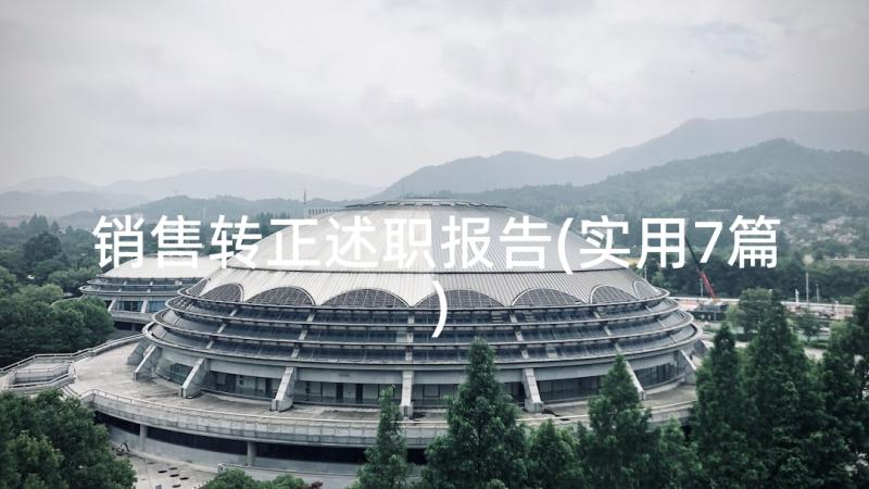 销售转正述职报告(实用7篇)