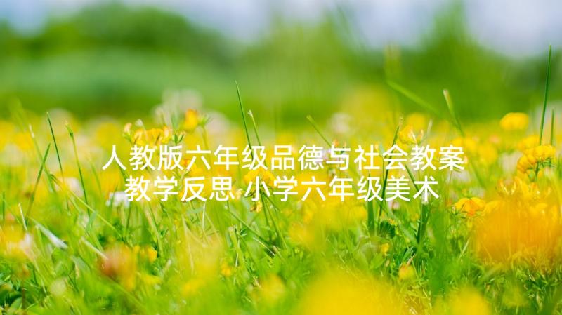 人教版六年级品德与社会教案教学反思 小学六年级美术教学反思(优质6篇)