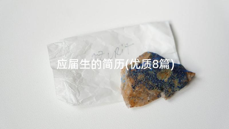 应届生的简历(优质8篇)