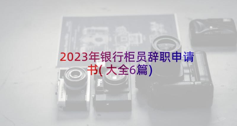 2023年银行柜员辞职申请书(大全6篇)