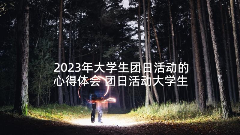 2023年大学生团日活动的心得体会 团日活动大学生心得体会(汇总5篇)