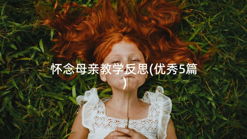 怀念母亲教学反思(优秀5篇)