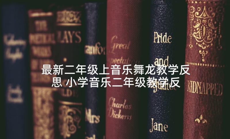 最新二年级上音乐舞龙教学反思 小学音乐二年级教学反思(优秀5篇)