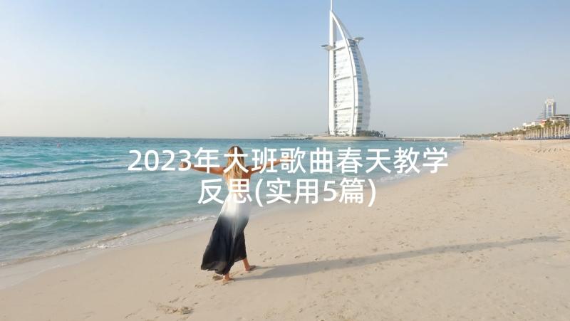 2023年大班歌曲春天教学反思(实用5篇)