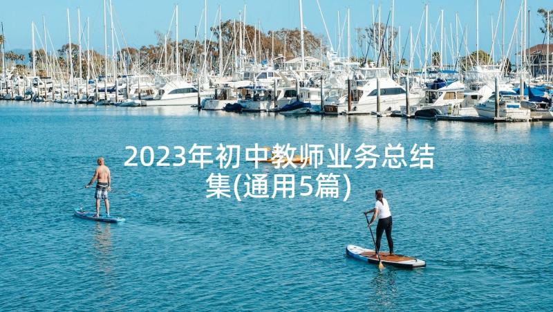 2023年初中教师业务总结集(通用5篇)