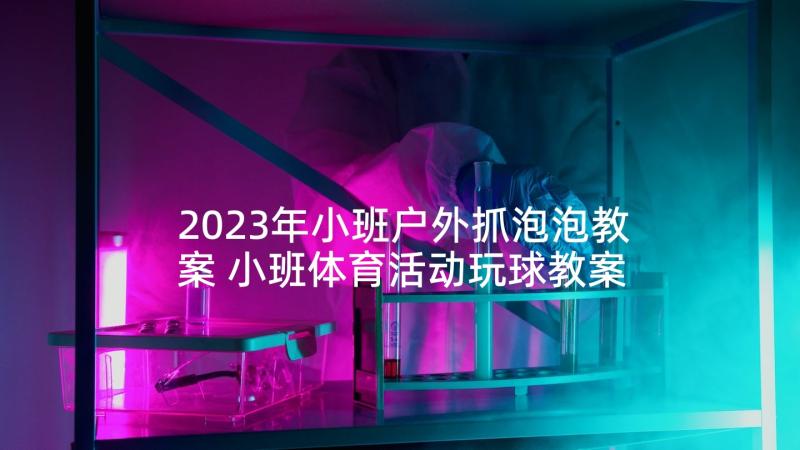 2023年小班户外抓泡泡教案 小班体育活动玩球教案(优质8篇)