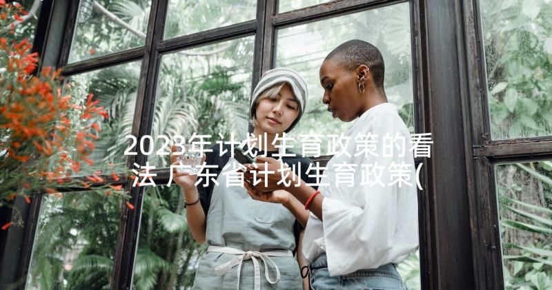 2023年计划生育政策的看法 广东省计划生育政策(汇总5篇)