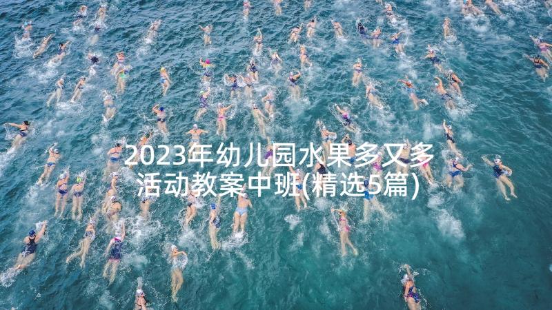 2023年幼儿园水果多又多活动教案中班(精选5篇)