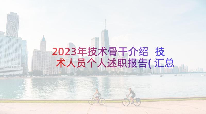 2023年技术骨干介绍 技术人员个人述职报告(汇总7篇)