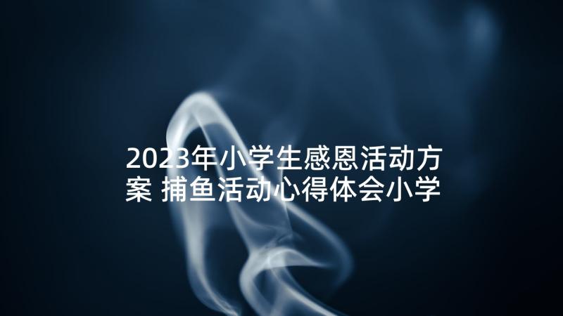 2023年小学生感恩活动方案 捕鱼活动心得体会小学生(通用8篇)