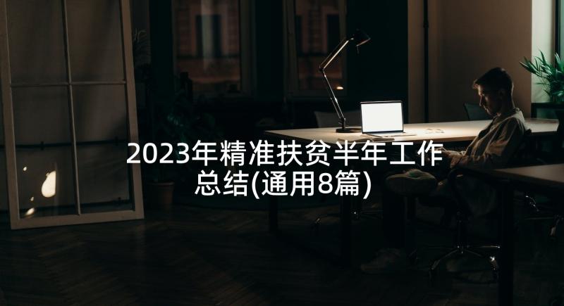 2023年精准扶贫半年工作总结(通用8篇)