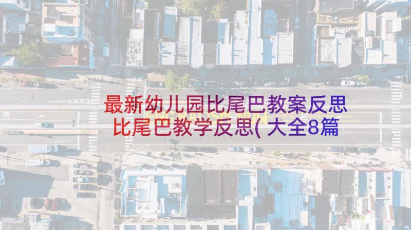 最新幼儿园比尾巴教案反思 比尾巴教学反思(大全8篇)