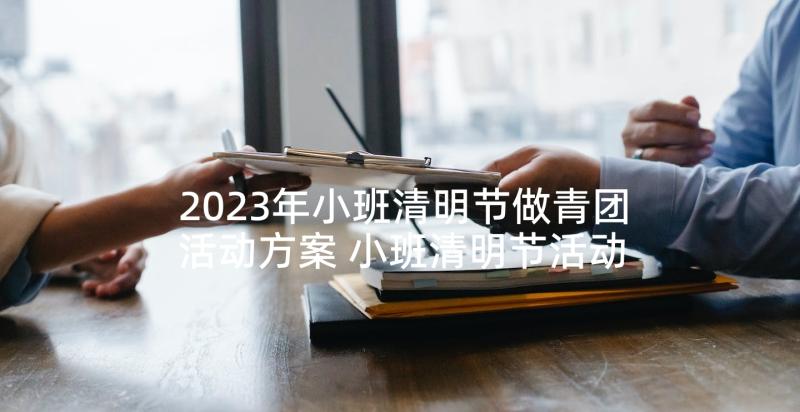 2023年小班清明节做青团活动方案 小班清明节活动方案(通用5篇)