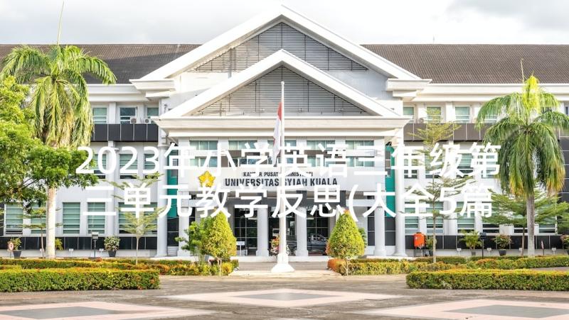 2023年小学英语三年级第三单元教学反思(大全5篇)