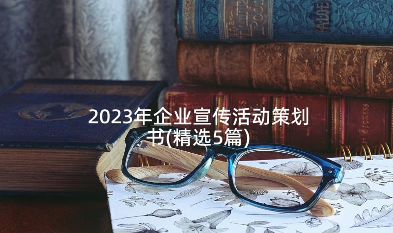 2023年企业宣传活动策划书(精选5篇)