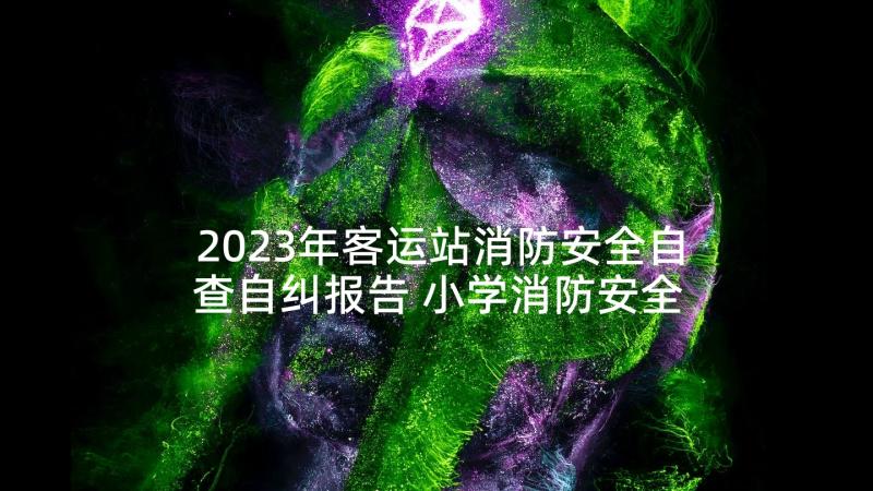 2023年客运站消防安全自查自纠报告 小学消防安全自查自纠报告借鉴(优质5篇)