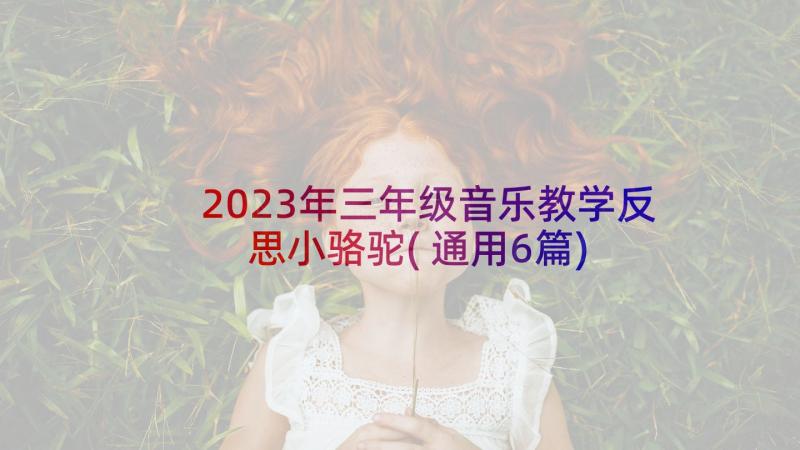 2023年三年级音乐教学反思小骆驼(通用6篇)