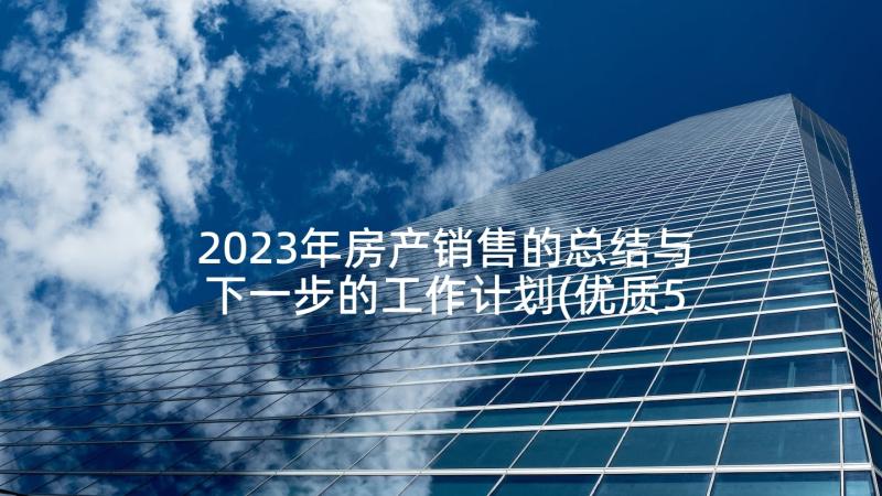 2023年房产销售的总结与下一步的工作计划(优质5篇)