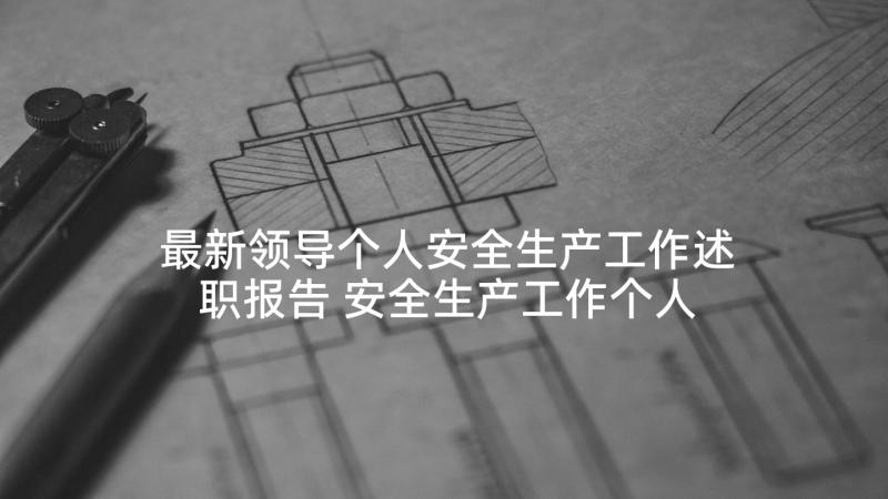 最新领导个人安全生产工作述职报告 安全生产工作个人述职报告(大全5篇)