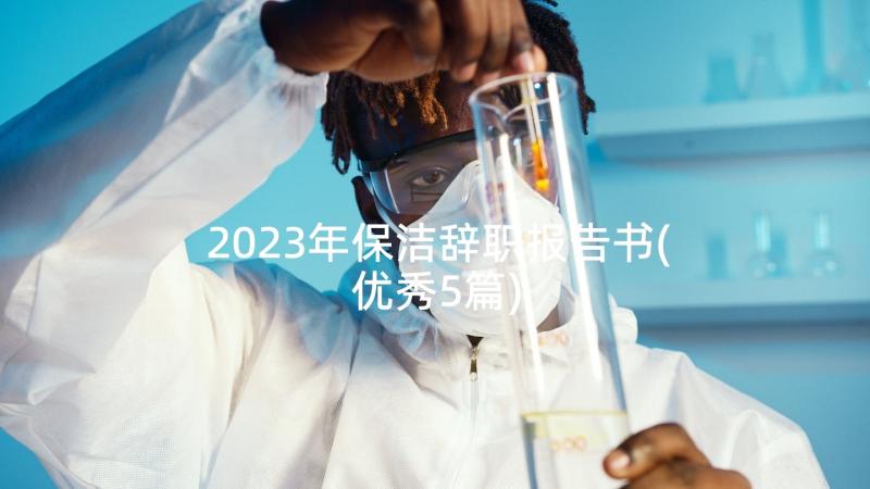 2023年保洁辞职报告书(优秀5篇)