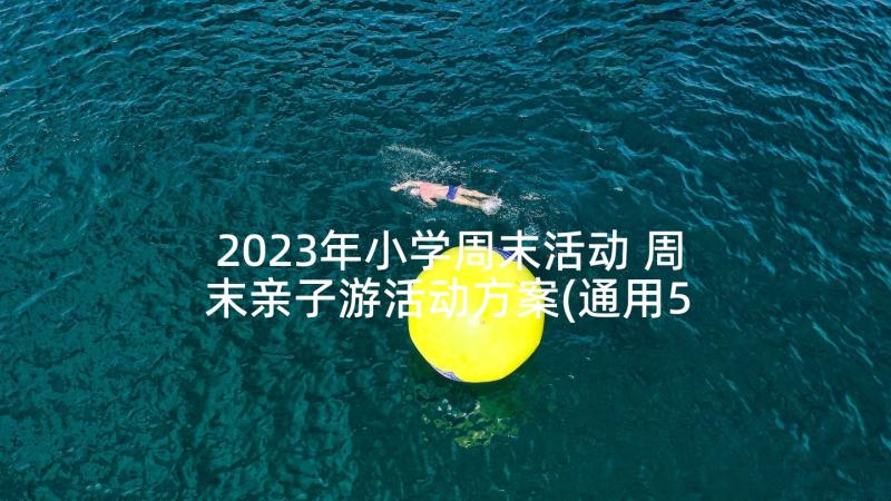 2023年小学周末活动 周末亲子游活动方案(通用5篇)