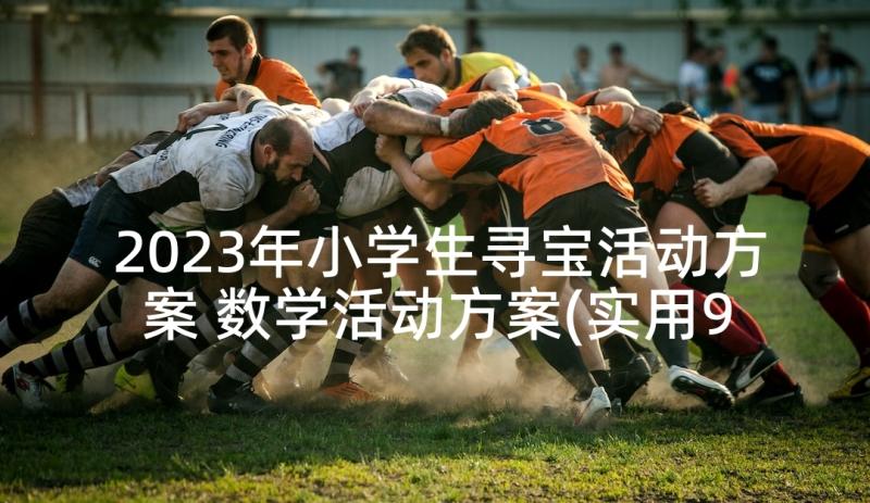 2023年小学生寻宝活动方案 数学活动方案(实用9篇)