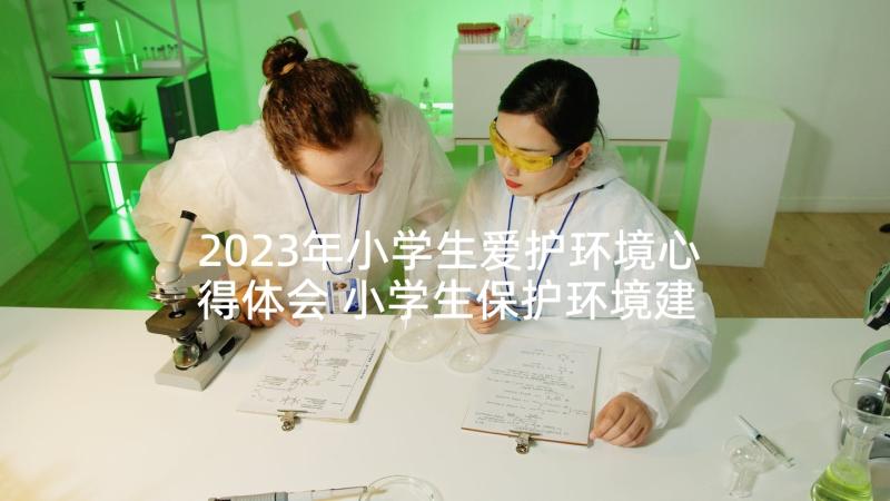 2023年小学生爱护环境心得体会 小学生保护环境建议书(汇总10篇)