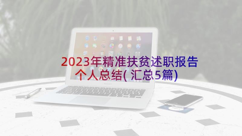 2023年精准扶贫述职报告个人总结(汇总5篇)