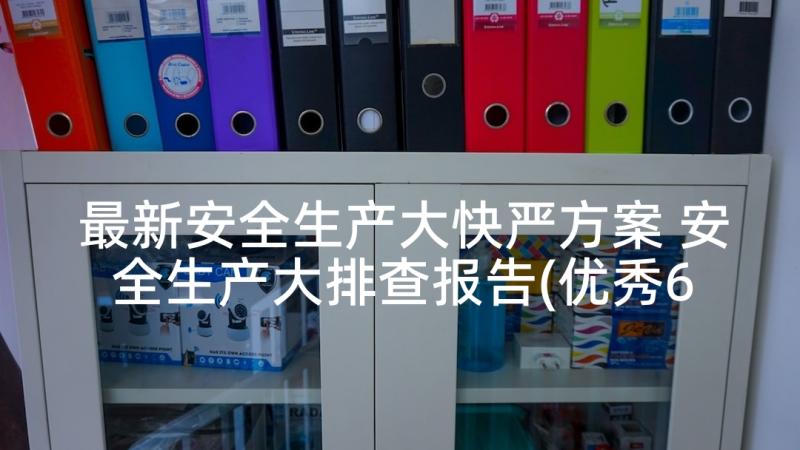 最新安全生产大快严方案 安全生产大排查报告(优秀6篇)