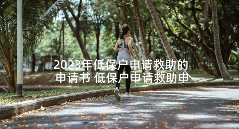 2023年低保户申请救助的申请书 低保户申请救助申请书(模板7篇)