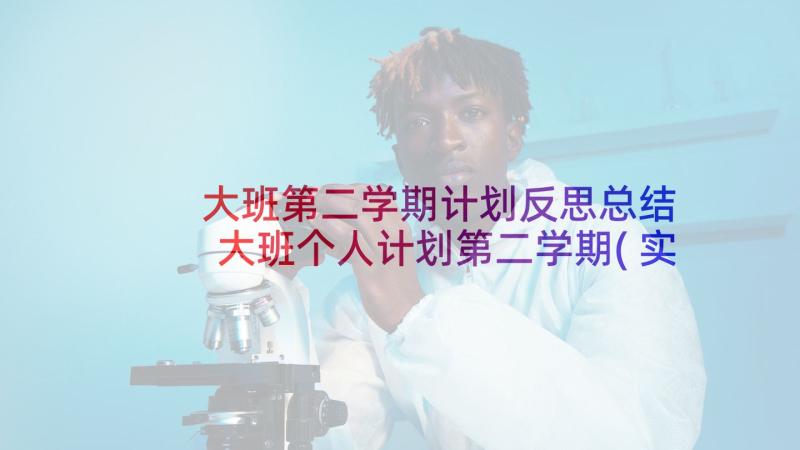 大班第二学期计划反思总结 大班个人计划第二学期(实用7篇)